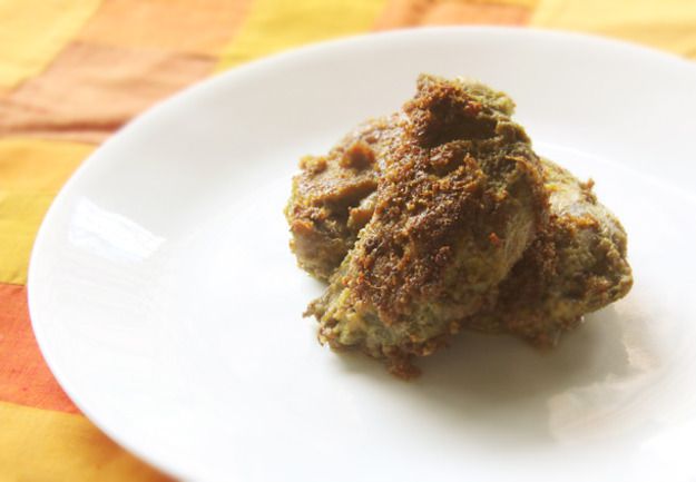 Indian Fried Chicken Marinated in Green Spices