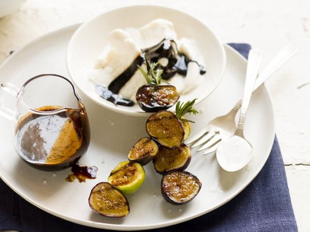 Grilled Fig Sundaes with Balsamic 'Fudge'