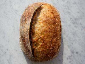 A homemade sourdough pain au levain. 