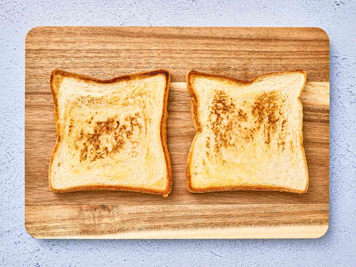 Bread after being toasted