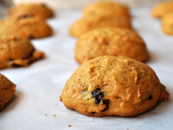 Pumpkin orange cranberry cookies