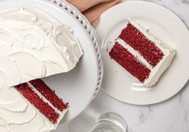 Overhead view of slice