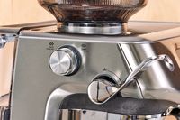 Close up of the details on Breville Barista Touch Impress Espresso Machine with Grinder