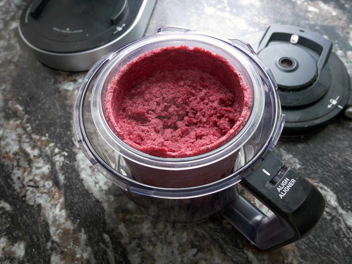 berries after being pulverized by the creami