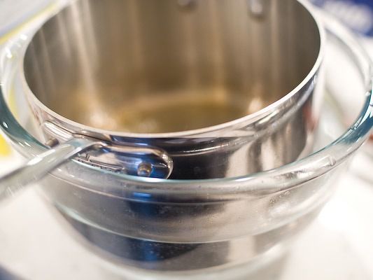 put pot into ice bath