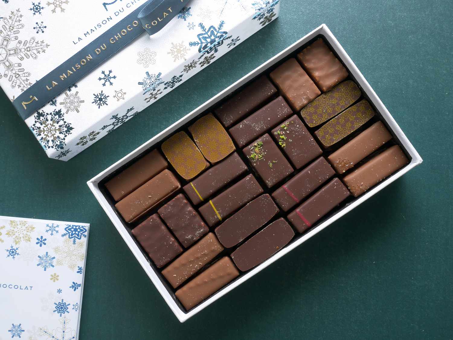 open box of chocolate from la maison du chocolat