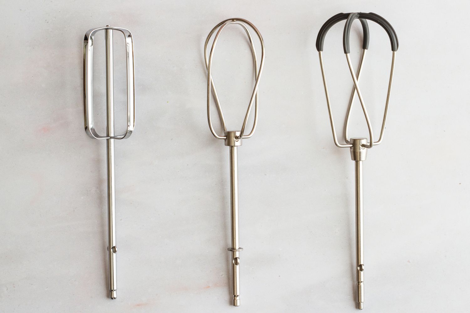 The Breville's three attachments side-by-side.