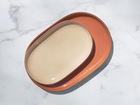 Our place platters on marble surface