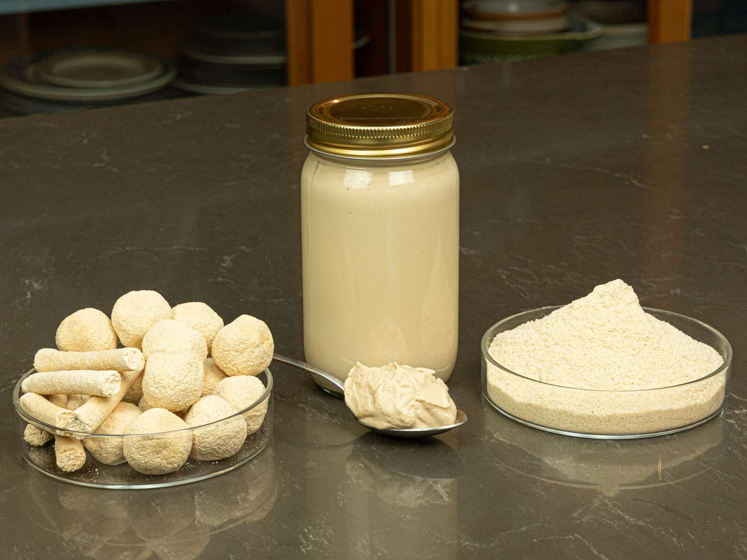 kashk-o-bademjan-NaderMehravari-hedenote- powder and jar