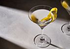 vesper cocktail in a martini glass