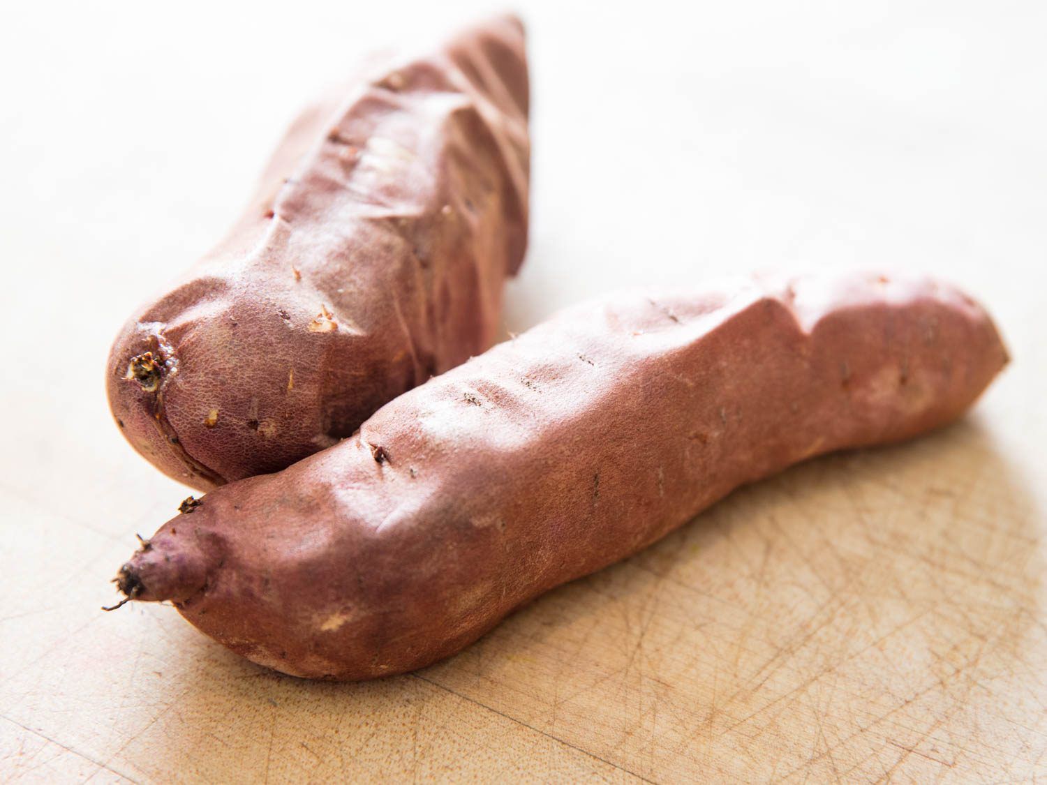 whole roasted skin-on sweet potatoes