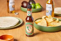 Pickapeppa Jamaican Original Hot Sauce on table