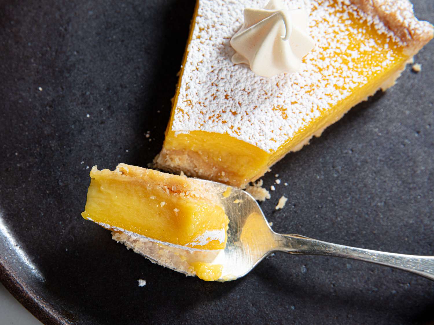 Bite of lemon tart
