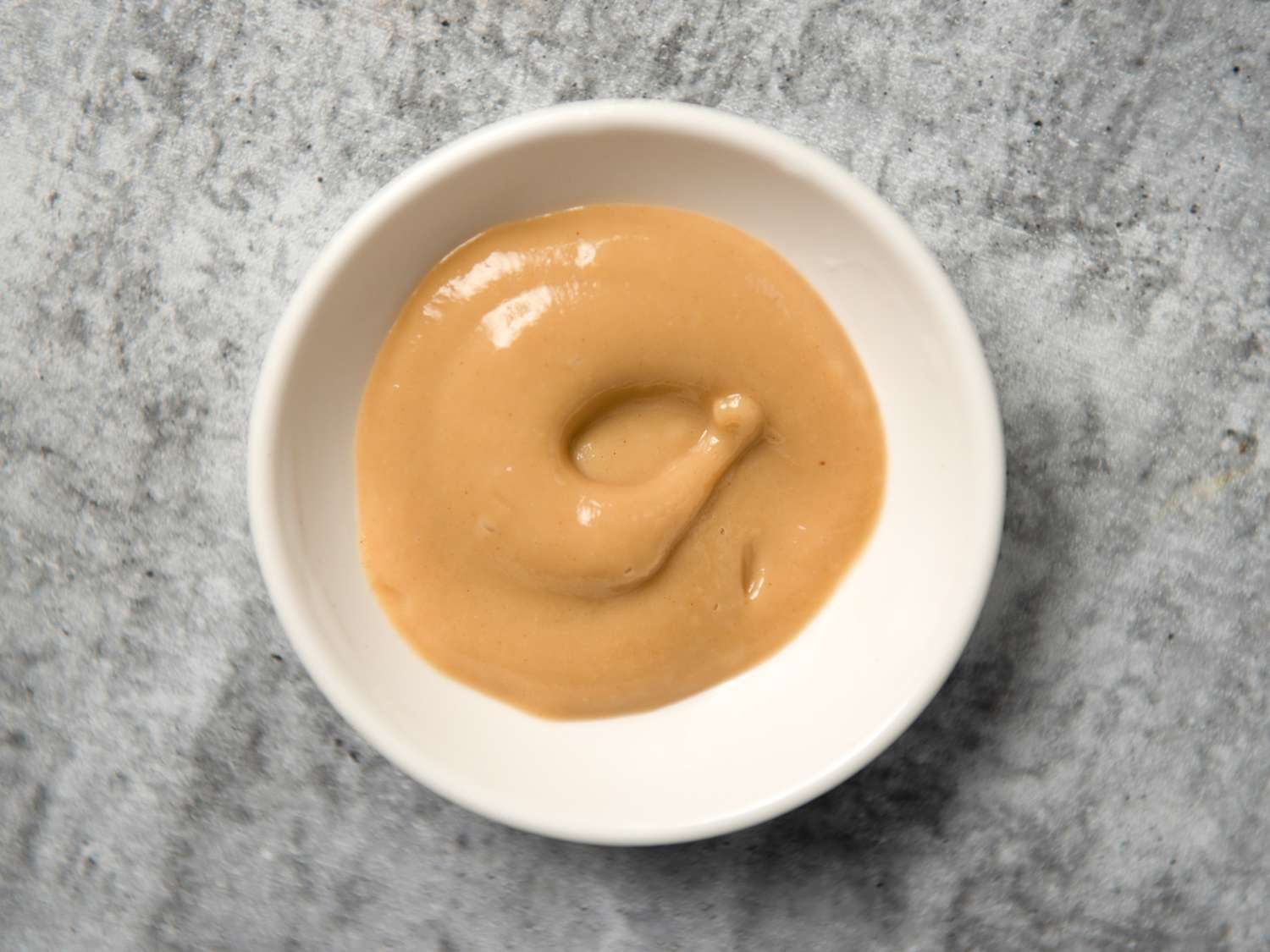 honey mustard in a small white bowl