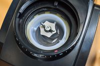 The blades on the Baratza Encore Conical Burr Coffee Grinder