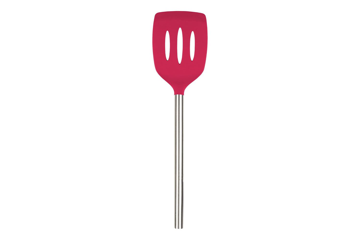 Tovolo Silicone Slotted Turner with Stainless Steel Handle,