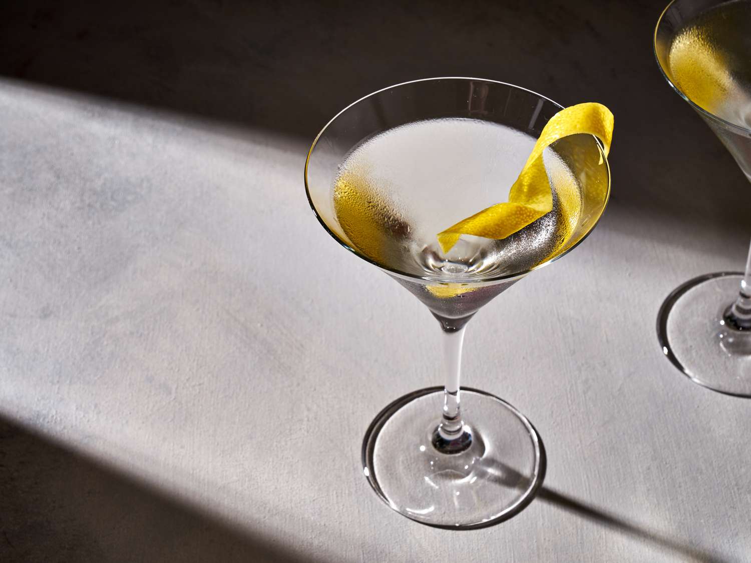 vesper cocktail in a martini glass