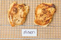 hicken cooked in the Misen Pre-Seasoned 10 Inch Carbon Steel Pan