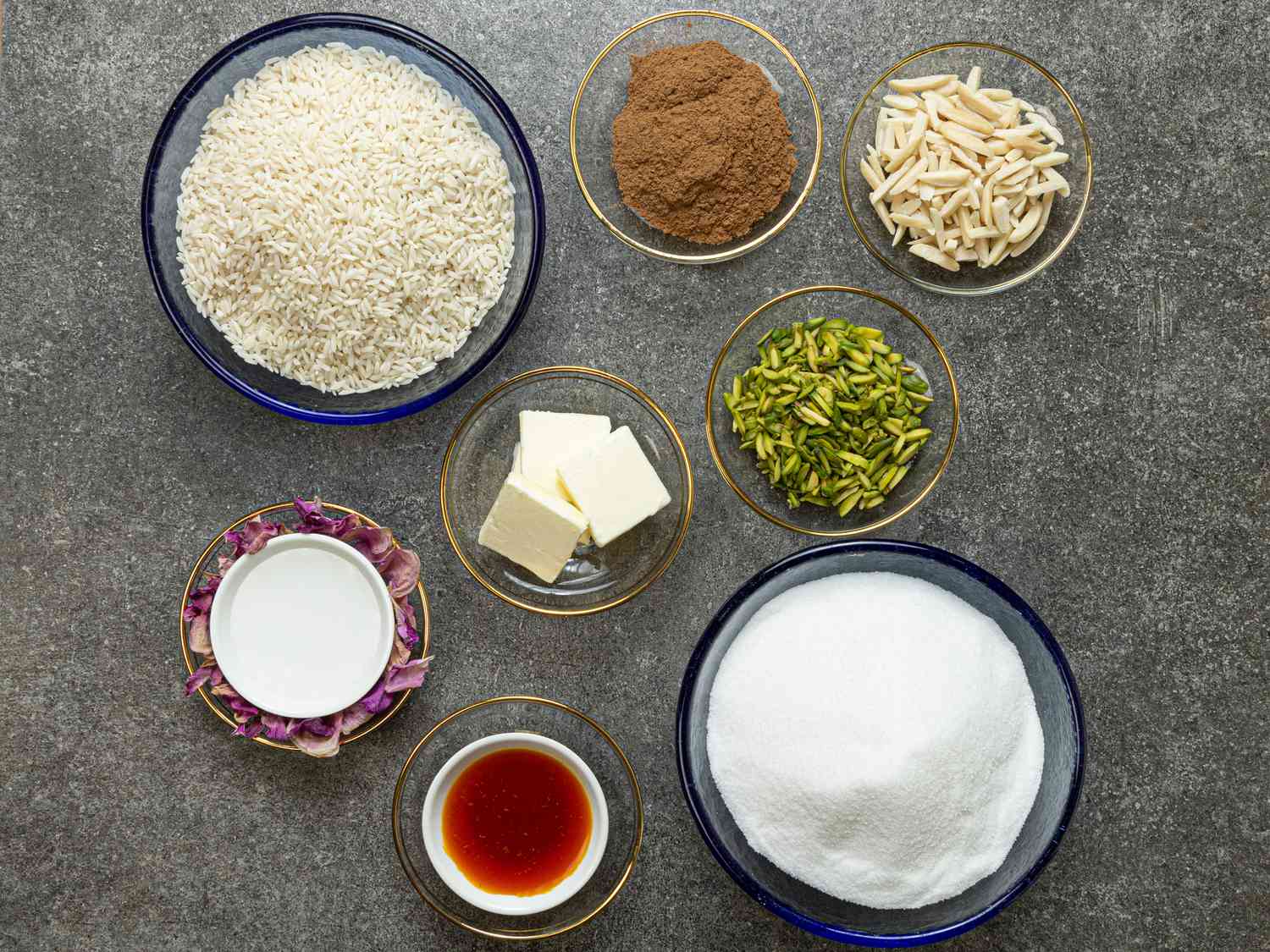 Overhead view of ingredients