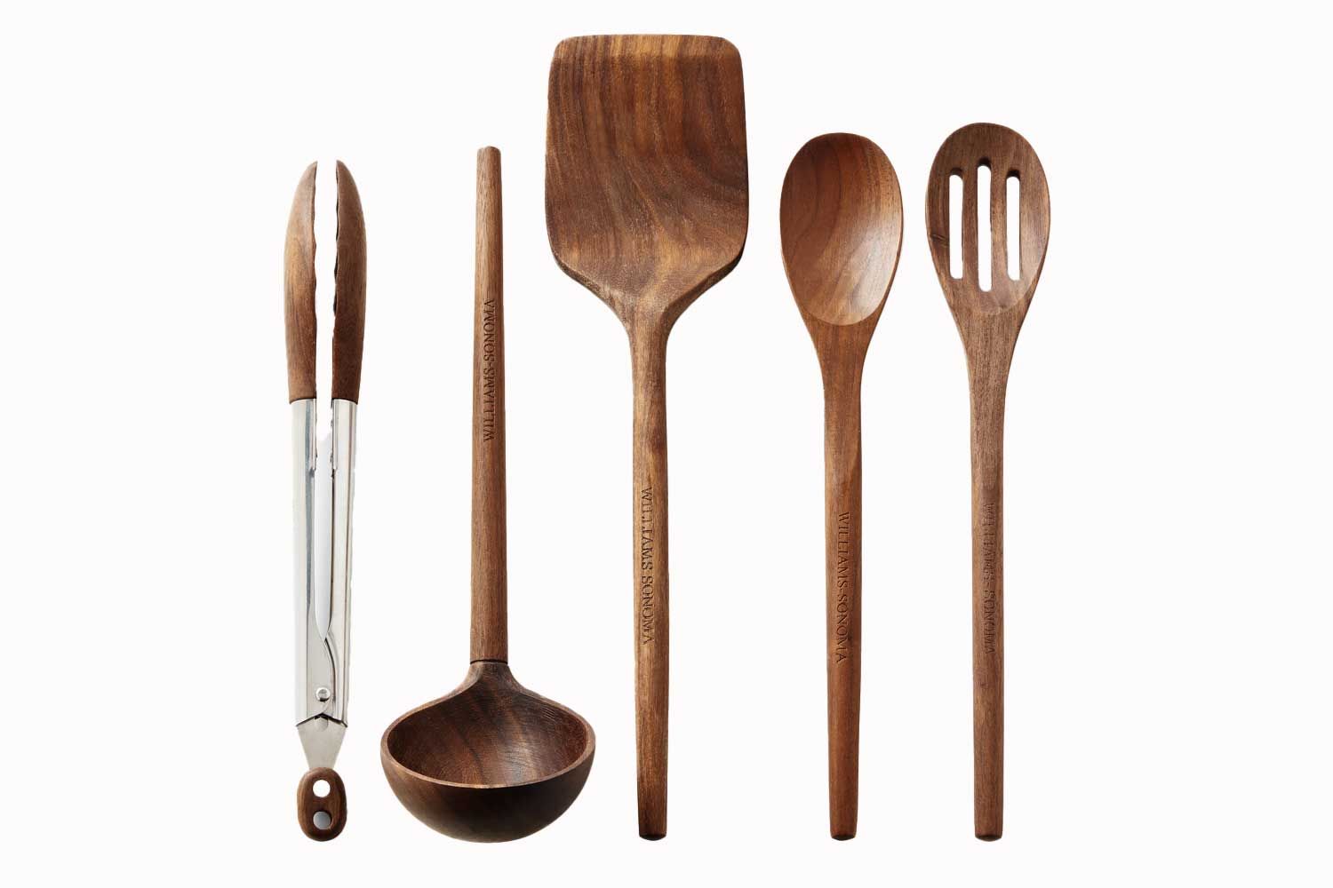 Williams Sonoma FSC Walnut Essentials Utensils, Set of 5