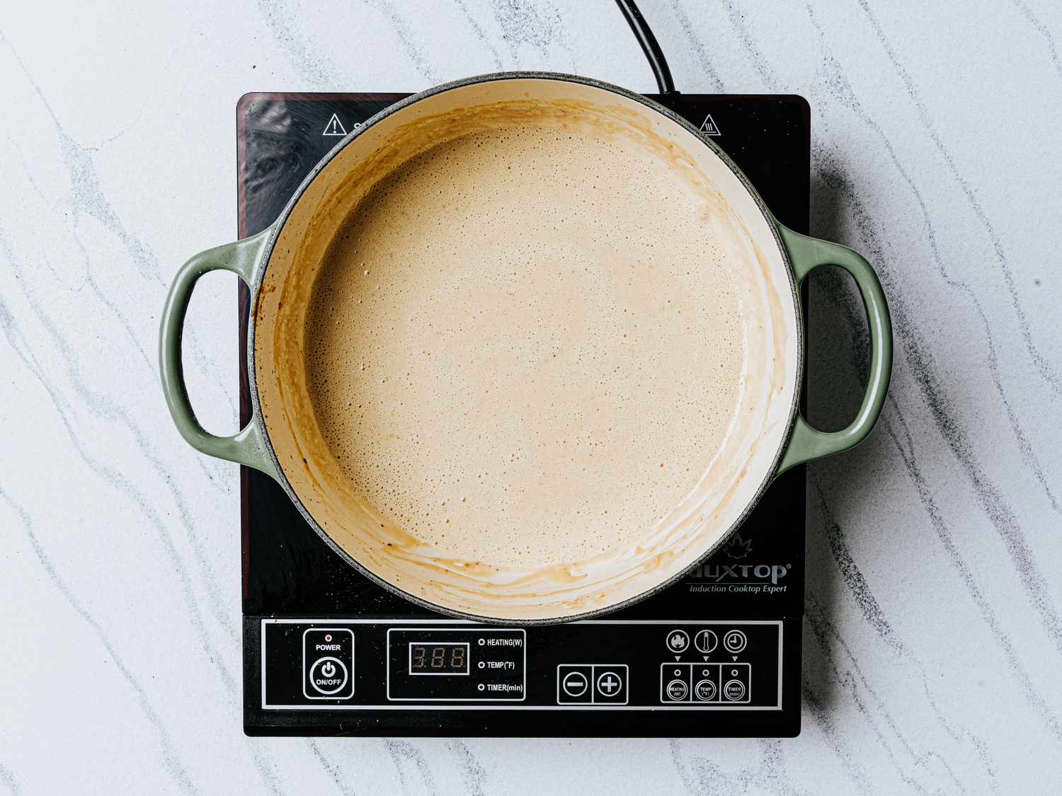 Grazy pureed until smooth in dutch oven 