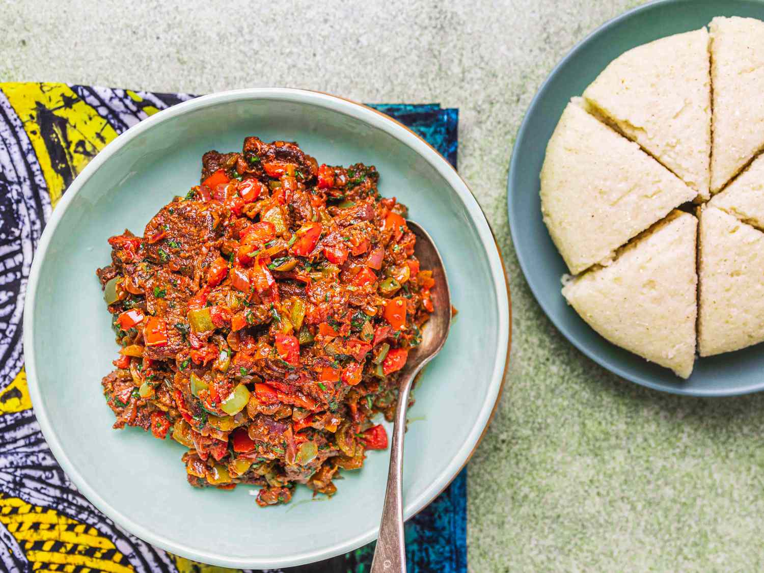 Overhead view of Kenyan Wet Fry