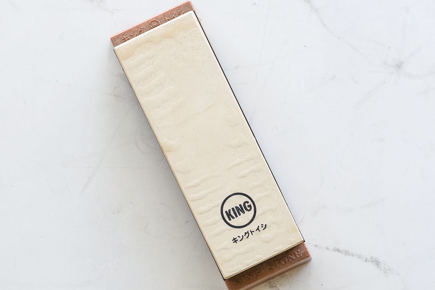 An overhead view of the King Whetstone set