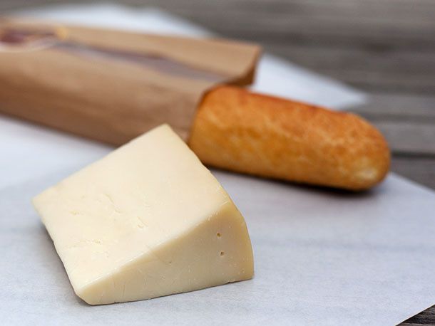 A wedge of Provolone Cheese