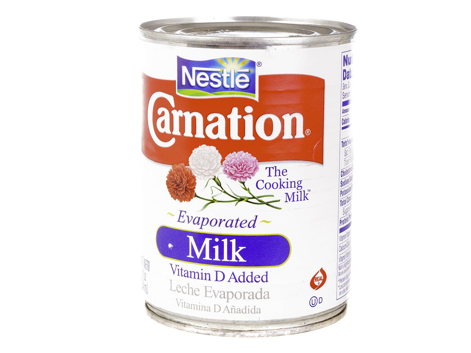 A can of Carnation evaporated milk.