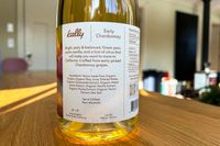 A bottle of Kally nonalcoholic white wine