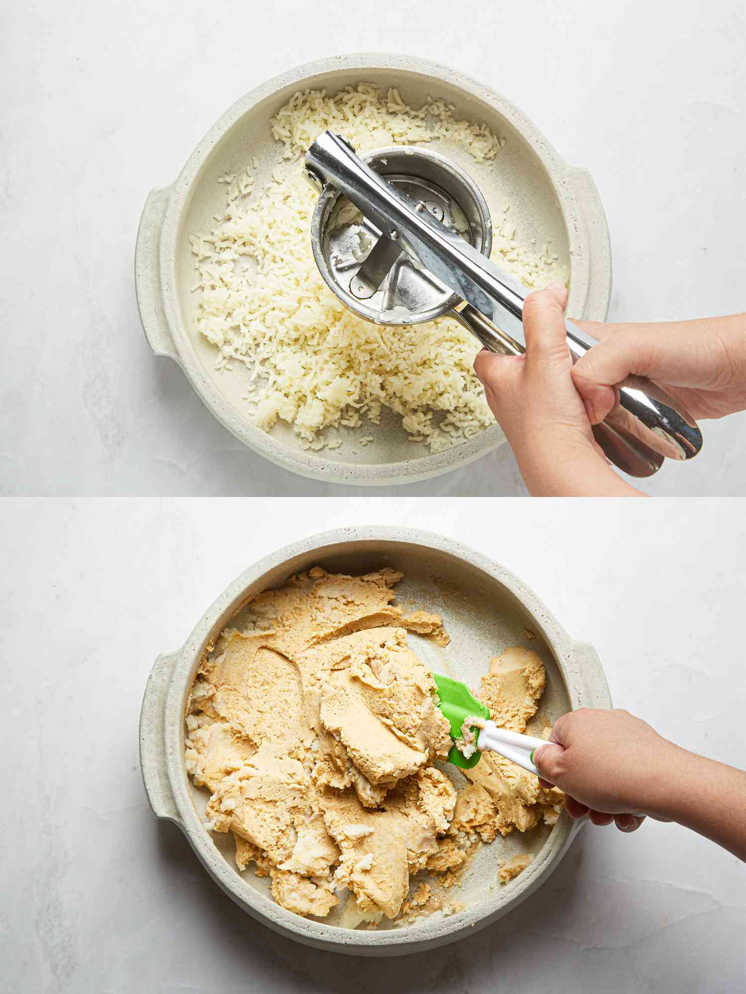 Overhead view of topik step