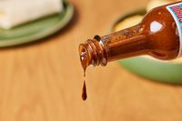 Rancho Gordo Felicidad Chipotle Sauce being poured