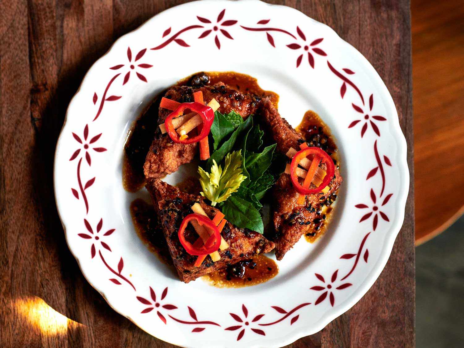 Shrimp toast served at Expatriate