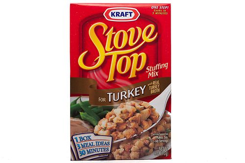 A box of Kraft Stove Top Stuffing Mix