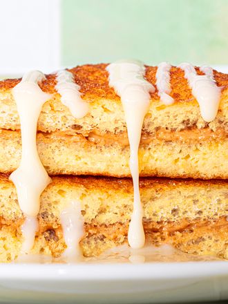 Side view of Hong Kong french toast