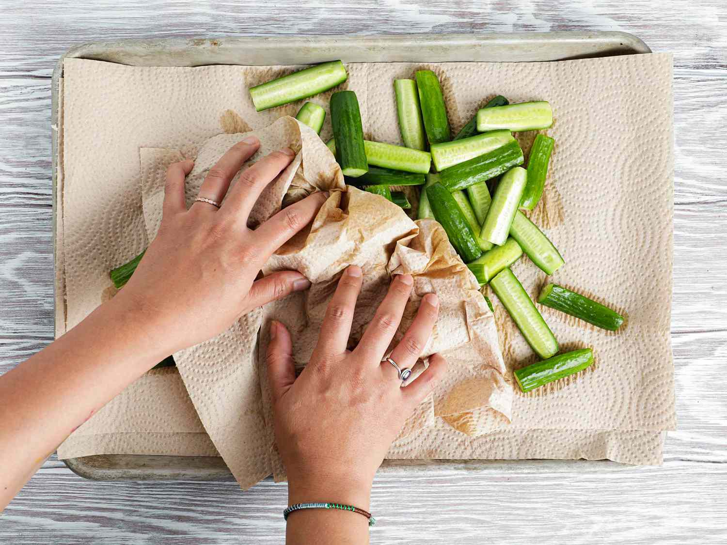 drying cucumbers