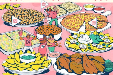 Illustration of Game Day Snacks