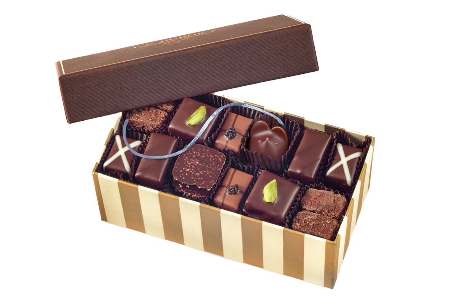 L.A. Burdick Chocolates Scotch Whisky Chocolate Assortment, 1/2 lb