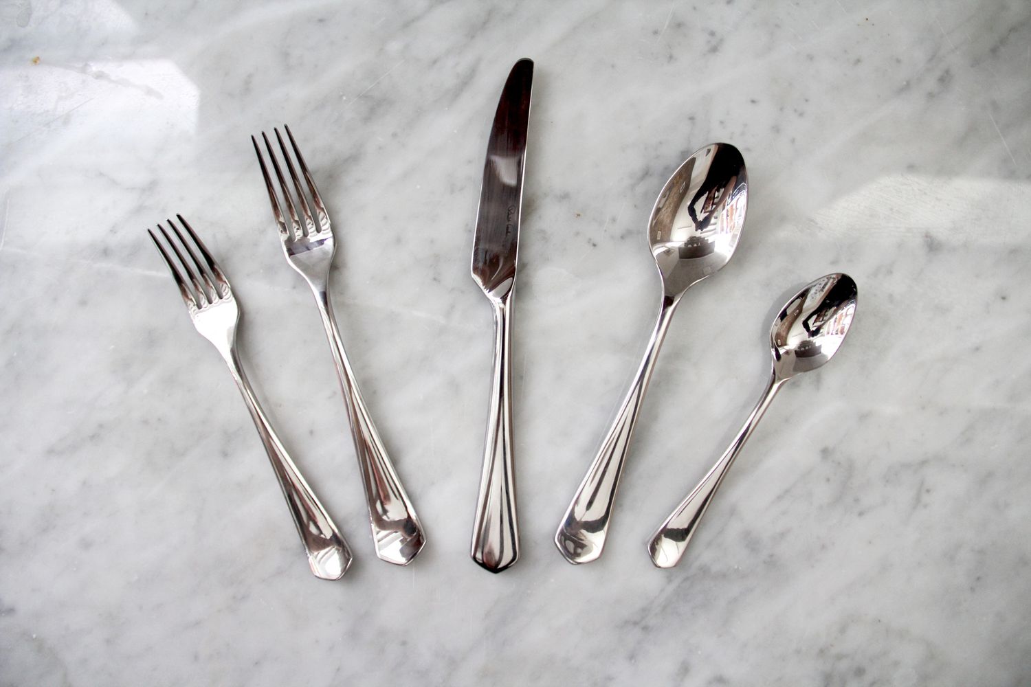Various pieces from the Robert Welch Westbury Flatware Set