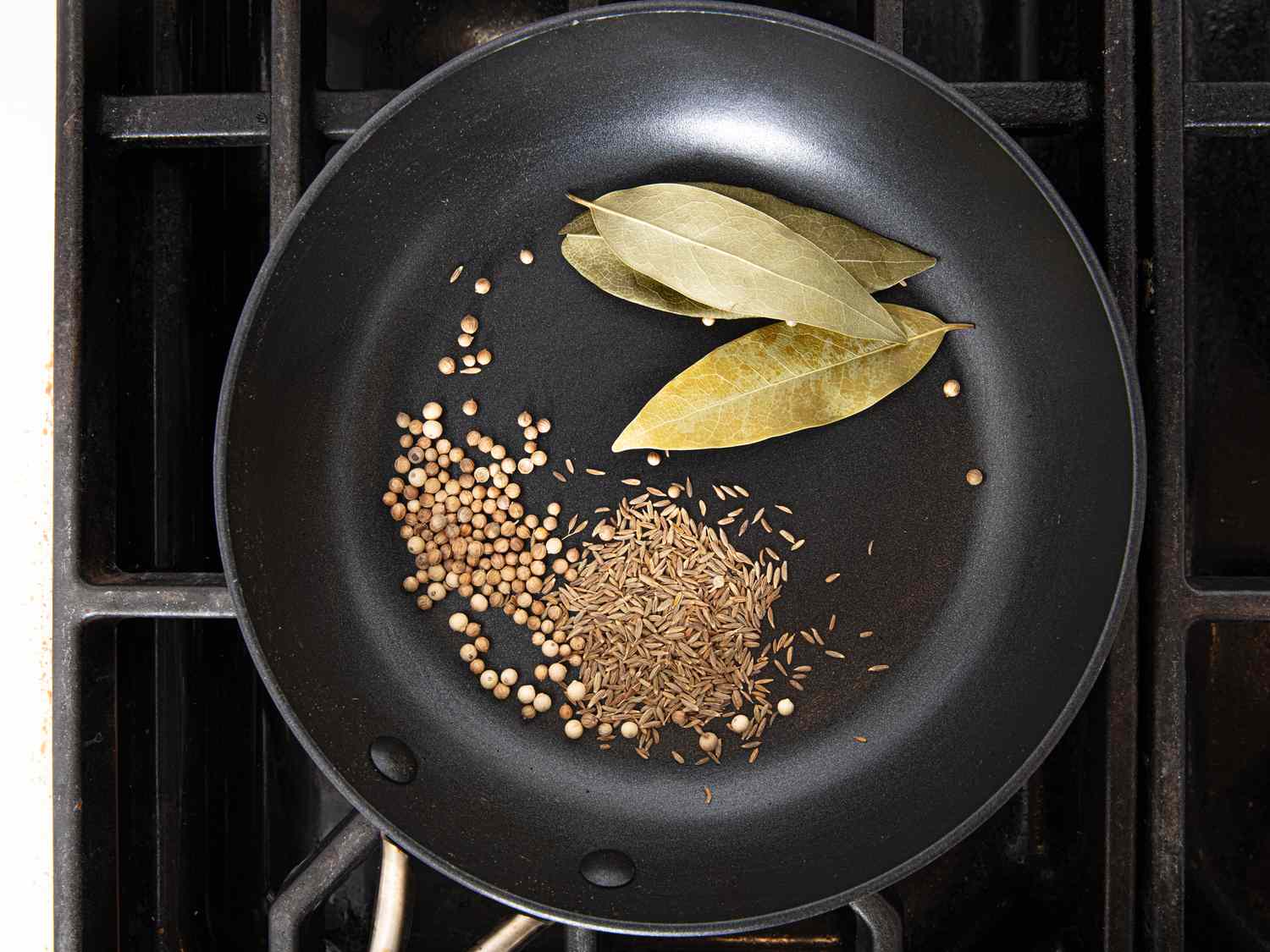 Toasting spices in a nonstick skillet