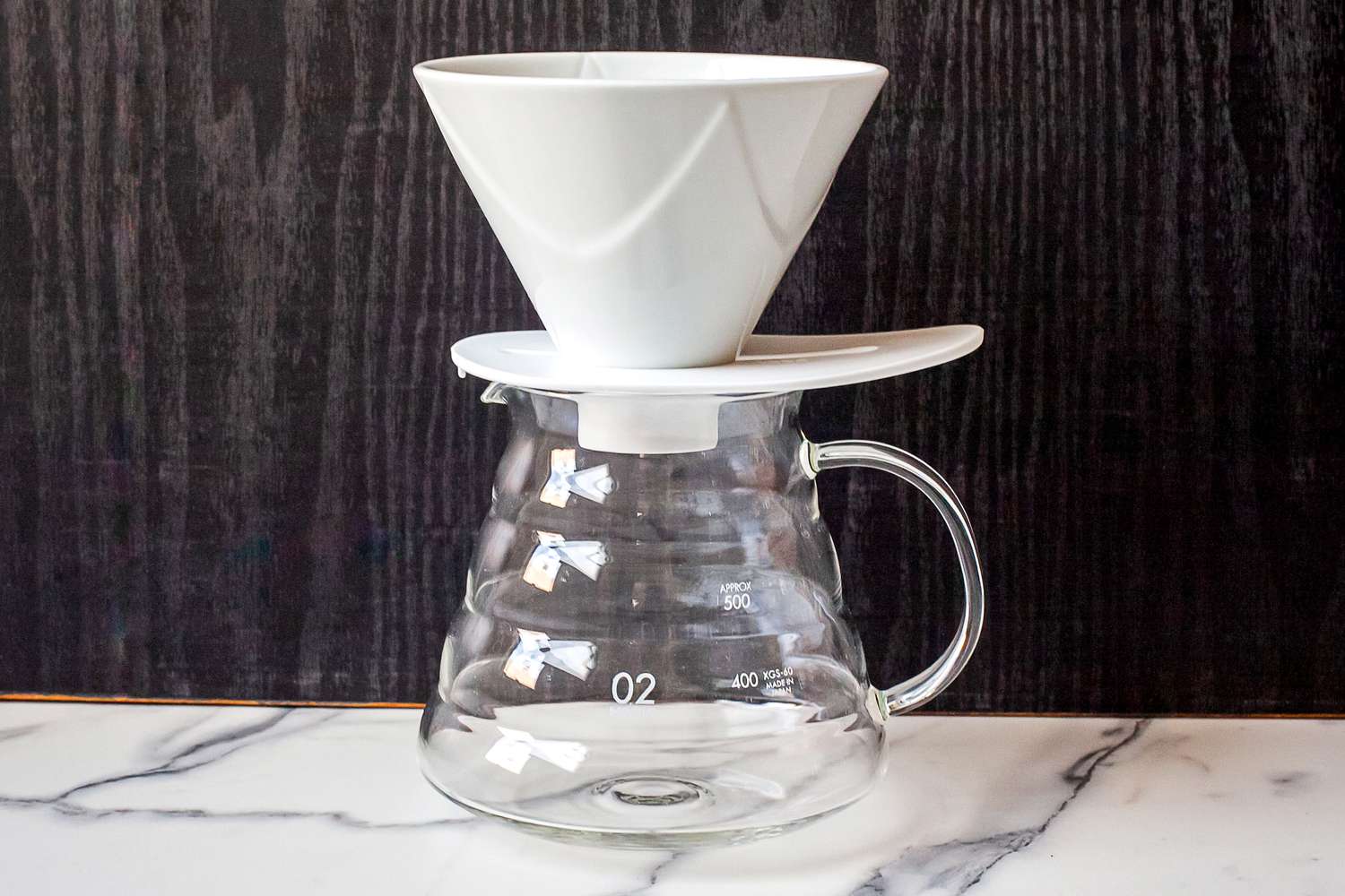 Hario V60 Mugen Coffee Dripper on countertop