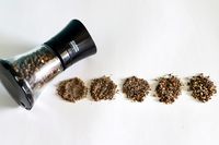 Kuhn Rikon Mini Pepper Grinder on counter