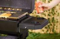 The cupholders on the Masterbuilt portable charcoal grill.