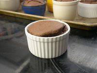chocolate souffle in CB ramekin