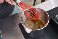 Butter is browned in a small saucepan from the All-Clad D3 line of cookware