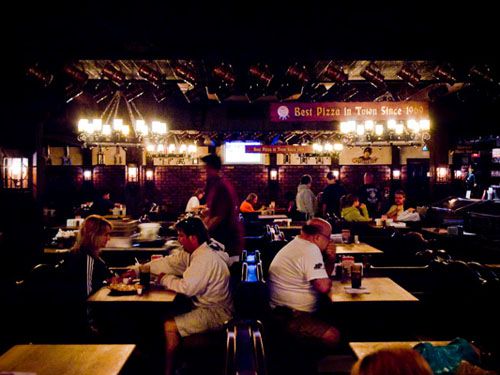 Diners at Barnaby's restaurant in South Bend, Indiana.
