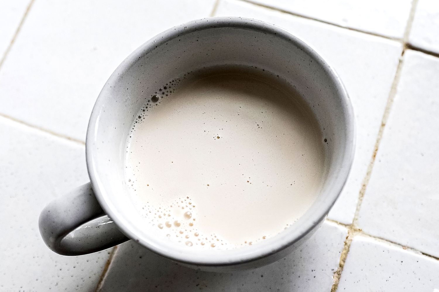 nut milk in a mug