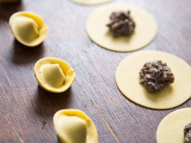Homemade Mushroom Tortellini