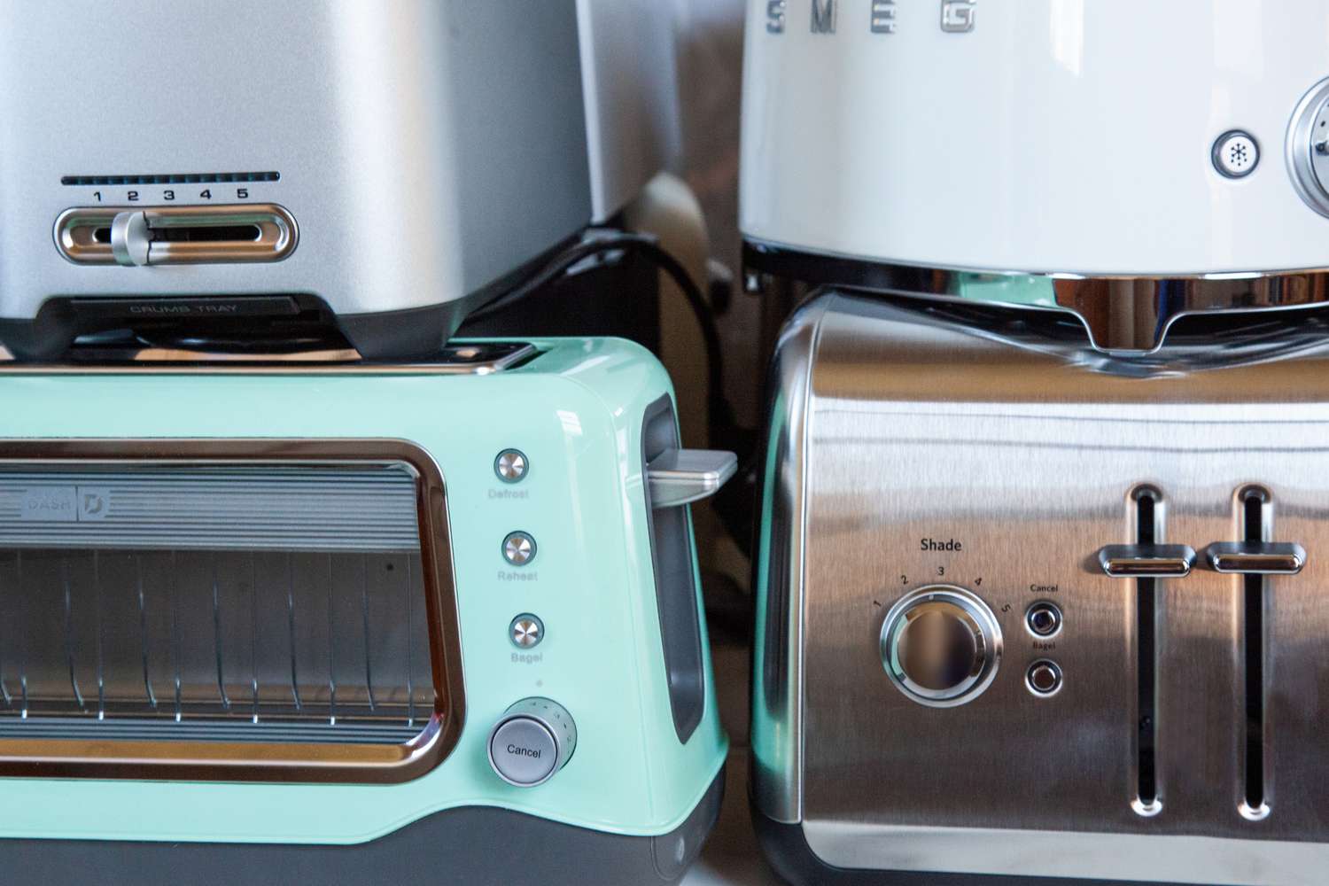 A group of toasters.