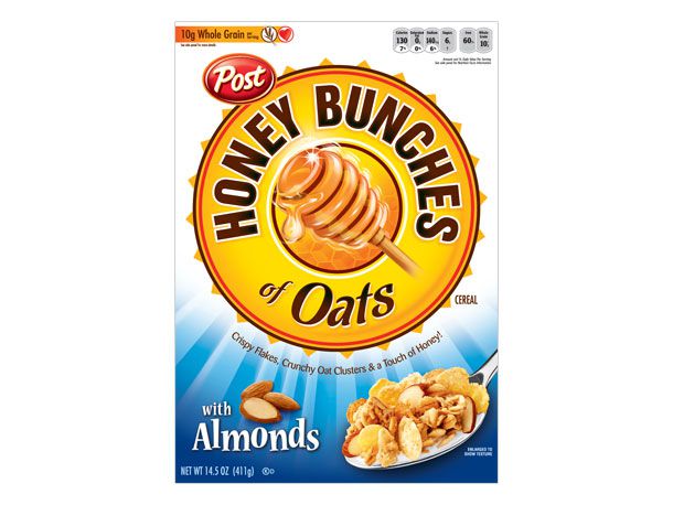 Honey Bunches of Oats with Almond box cover.
